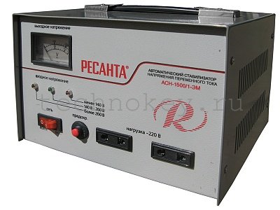 Стабилизатор____ АСН- 1 500 /1-ЭМ Ресанта Стабилизатор____ АСН- 1 500 /1-ЭМ Ресанта фото