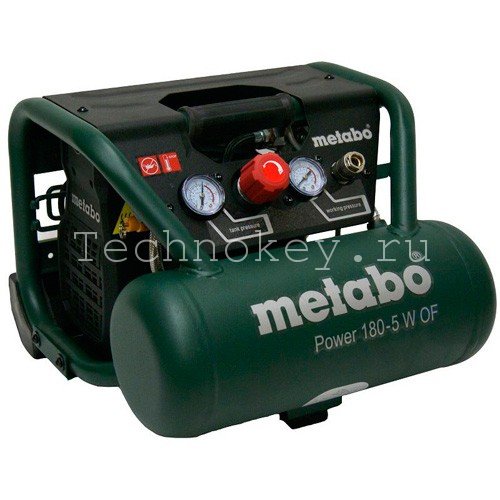 Metabo Power 180-5 W OF Компрессор безмасл.1.1кВт,5л,90/м 601531000 Metabo Power 180-5 W OF Компрессор безмасл.1.1кВт,5л,90/м 601531000 фото