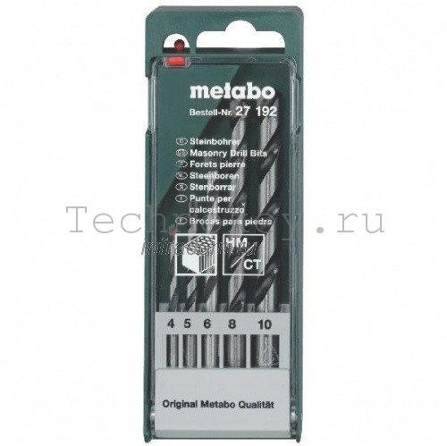 Metabo Набор HM камень 5 сверел 4-10 мм, пластик.коробка 627192000 Metabo Набор HM камень 5 сверел 4-10 мм, пластик.коробка 627192000 фото