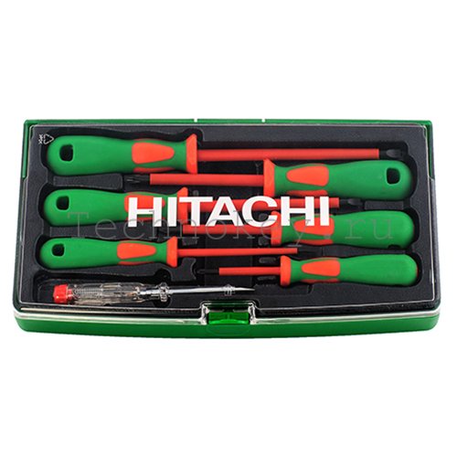 Набор изолированных отверток Hitachi 7 предметов HTC-774008 Набор изолированных отверток Hitachi 7 предметов HTC-774008 фото