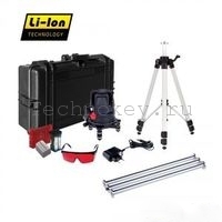 Построитель лазерных плоскостей ADA ULTRALINER 360 4V Set (построитель, штатив (Elevation 16A), дополнительные секции к штативу (3шт/ длина 62 см), аккумулятор Li-ion, зарядное устройство, лазерные очки, магнитная мишень, батареи тип АА 1,5 V (4 шт.), дер фото