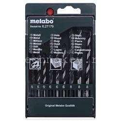 Metabo Набор 9 сверел камень,мет,дер (5-6-8 мм) пласт.кор 627179000 Metabo Набор 9 сверел камень,мет,дер (5-6-8 мм) пласт.кор 627179000 фото