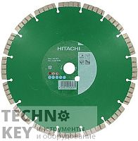 Диск алмазный Hitachi 350х3,2х20/25,4; сегментир., универсальный, премиум качес фото