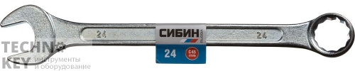 Ключ гаечный комбинированный, СИБИН, 27089-24 Ключ гаечный комбинированный, СИБИН, 27089-24 фото