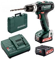 Аккумуляторный шуруповерт Metabo PowerMaxx SB 12 2х2.0 LiIon,кейс фото