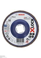 Круг лепестковый Bosch X-LOCK 125мм G60 фото