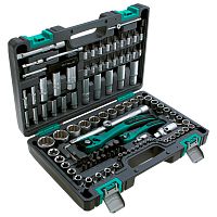 Набор инструментов Stels 1/2", 1/4", CrV, 12 гранные головки, пластиковый кейс, 109 предмета фото
