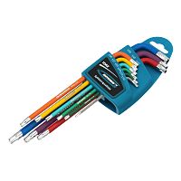 Набор ключей имбусовых Gross Torx -TT, 9 шт: T10-T50, магнит, S2, экстра-длинные, хром/краска 9 шт фото