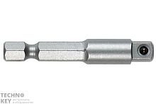 Metabo Переходник с 6-гр 1/4" на квадрат 1/4",длина 50 мм 630142000 фото