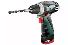 Акк. шуруповерт Metabo PowerMaxx BS Акк.винт 10,8В 2х2.0,LC40,патр.,коробка фото