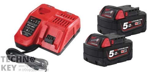 Энергокомплект Milwaukee M18 NRG-502 (ЗУ 12-18В, 2х5Ач) фото