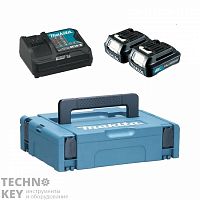 Аккумулятор BL1016 +зарядное устройство DC10WD (12В, 1.5Ач, Li-ion, MakPac) Makita 197644-6 фото