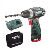 Metabo PowerMaxx BS Акк.винт 10.8В 1х2.0, патрон, сумка 600079500 фото