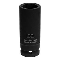 Головка ударная удлиненная шестигранная, 22 мм, 1/2", CrMo// Stels фото