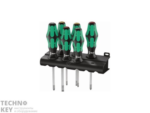Набор отверток WERA Kraftform Plus Lasertip 334/6 Rack 105650 Набор отверток WERA Kraftform Plus Lasertip 334/6 Rack 105650 фото