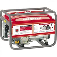 Генератор бензиновый KB 5000, 5,0 кВт, 220В/50Гц, 25 л, ручной старт KRONWERK фото