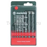 Metabo Набор НМ classic 8 сверел (3-10 мм) бетон, пласт.к 627182000 фото
