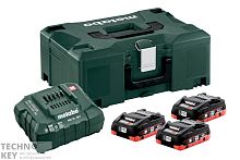 Metabo Basic-Set 18В 3xLiHD 4.0 Ач+ASC30+Metaloc 685133000 фото
