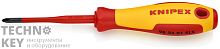 Тонкая отвертка для винтов с шлицем PlusMinus PH KNIPEX 98 24 01 SLS KN-982401SLS фото