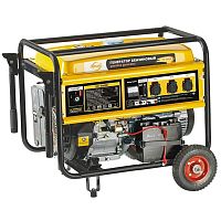 Генератор бензиновый GE 7900E, 6,5 кВт, 220В/50Гц, 25 л, электростартер DENZEL фото