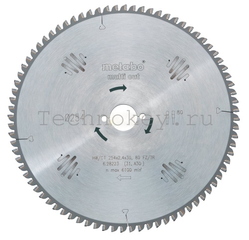 Metabo Пильный диск 305x2,4х30мм,60WZ,5neg 628228000 Metabo Пильный диск 305x2,4х30мм,60WZ,5neg 628228000 фото