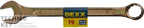 Ключ гаечный комбинированный, DEXX, 27017-19 Ключ гаечный комбинированный, DEXX, 27017-19 фото