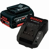 Аккумулятор + ЗУ Bosch Li-Ion1 x 18 В; 4,0Ah + 1 x AL1860 CV 1600Z00043 фото