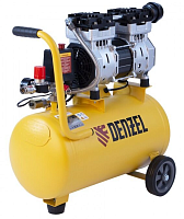 Компрессор воздушный Denzel DLS950/24 950Вт, 165л/мин, ресивер 24л, безмасляный фото