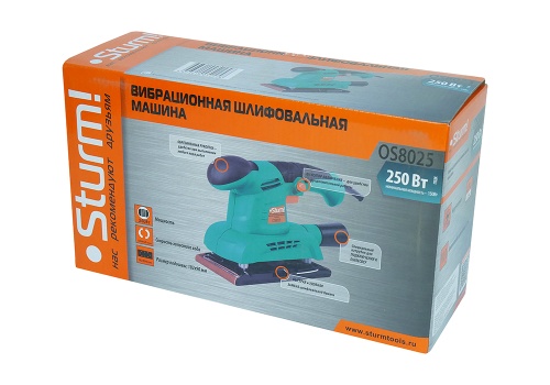 Шлифмашина Sturm OS8025 250Вт, 12000об/мин, 90х187мм Шлифмашина Sturm OS8025 250Вт, 12000об/мин, 90х187мм фото
