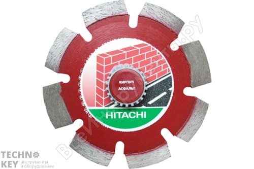 Диск алмазный Hitachi 125х2,0х22,2 CA; сегментир., по кирпичу, асфальту, свежем Диск алмазный Hitachi 125х2,0х22,2 CA; сегментир., по кирпичу, асфальту, свежем фото
