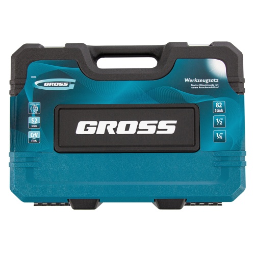 Набор инструментов Gross 82 предметов, 120 зубьев, CrV, 1/4"-1/2" фото 7 Набор инструментов Gross 82 предметов, 120 зубьев, CrV, 1/4"-1/2" фото фото 7