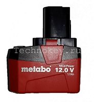 Metabo Аккумулятор 12В,1.7 Aч, (BS12NiCD новый) 625472000 фото
