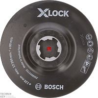 Опорная тарелка Bosch X-LOCK 125 мм на липучке фото