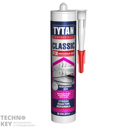 Клей монтажный TYTAN FIX прозрачный 310мл. 43340 Клей монтажный TYTAN FIX прозрачный 310мл. 43340 фото