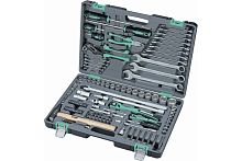 Набор инструмента 1/4", 1/2", CrV, S2, усиленный кейс, 119шт STELS 14112 фото