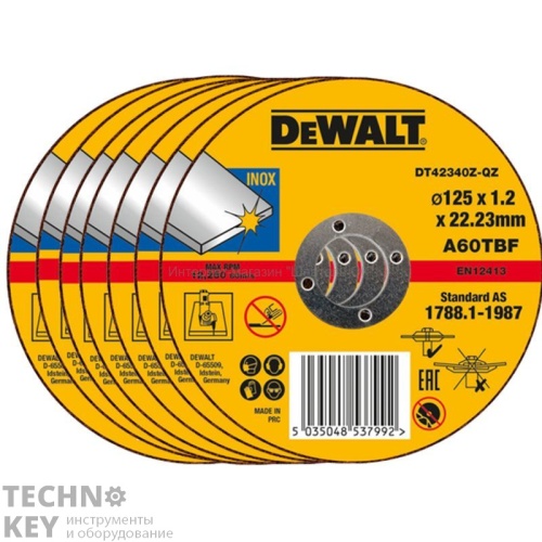 Круг отрезной DeWalt по мет. 125х22,2х1,2мм Круг отрезной DeWalt по мет. 125х22,2х1,2мм фото