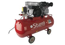 AC931031 Воздушный компрессор Sturm, 2400 Вт, 100 л, 370 л/мин, 8 бар, 1100 об/мин, ремень фото