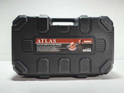 Виброприсоска аккумуляторная для укладки плитки ATLASTOOL PRX-190 20v (2акк, ЗУ, Кейс) фото фото 2