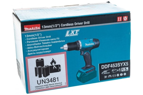 Аккумуляторная дрель-шуруповерт Makita DDF453SYX5 фото 2 Аккумуляторная дрель-шуруповерт Makita DDF453SYX5 фото фото 2