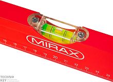 Уровень коробчатый усиленный MIRAX 3 противоударных ампулы (1 поворотная на 360 град), с ручками, 200 см фото