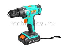 Дрель аккумуляторная Sturm! CD3218L 18В, Li-Ion, 2 скор., 2 акк., 2,0 Ач, БЫСТР.ЗАРЯД, ПОДСВЕТКА, кейс фото