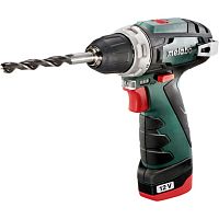 Аккумуляторный шуруповерт Metabo PowerMaxx BS Акк.винт 12В 2х2.0,LC12,патр. фото