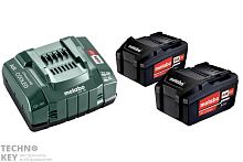 Комплект аккумуляторов и ЗУ Metabo Basic-Set 5.2 (2 акк 5.2Ач 18В+ЗУ ASC 30-36) фото