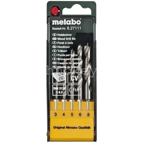 Metabo Набор сверел по дереву 5 шт.6-гр хвостовик 627111000 Metabo Набор сверел по дереву 5 шт.6-гр хвостовик 627111000 фото