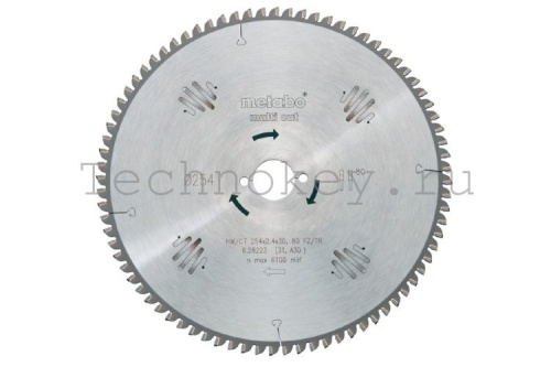 Metabo Пильный диск 220х2,6/1,6х30,Z=80FZ/TZ5neg,UK333/SE 628084000 Metabo Пильный диск 220х2,6/1,6х30,Z=80FZ/TZ5neg,UK333/SE 628084000 фото