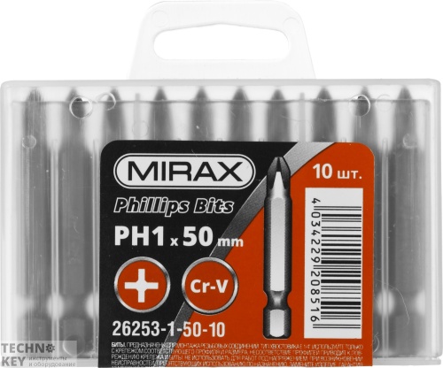 Набор бит, MIRAX, 26253-1-50-10 Набор бит, MIRAX, 26253-1-50-10 фото