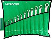 Набор раздвоенных кольцевых гаечных ключей Hitachi 12 предметов HTC-774019 фото