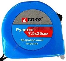 20825 Рулетка 7,5х25мм, пластиковый корпус, СОЮЗ фото