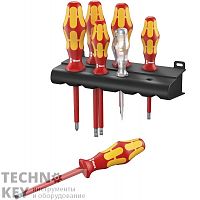 Набор отверток диэлектрический WERA Kraftform Plus 160 i/7 Rack , 006147 фото