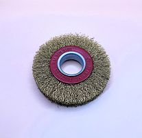 Крацовка дисковая на точильн. станок TangTrY 100х30мм латунь фото